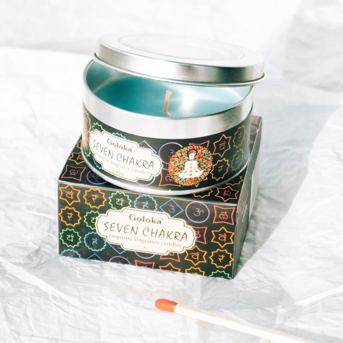 Seven Chakra Scented Travel Tin Candle