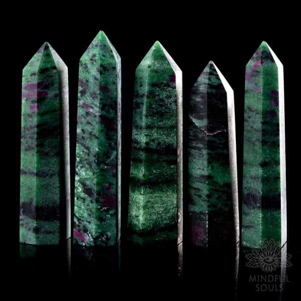 Ruby Zoisite Crystal Point