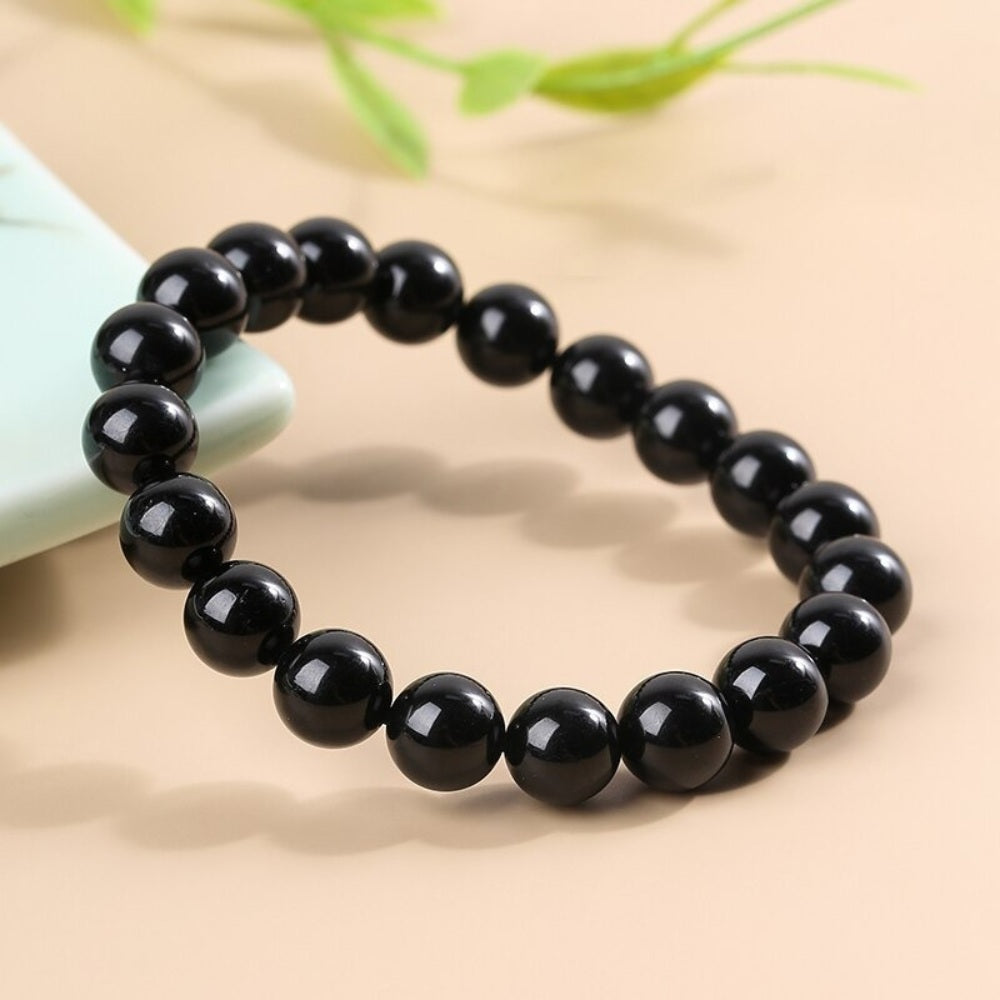 Black Tourmaline Bead Bracelet – MindfulSouls