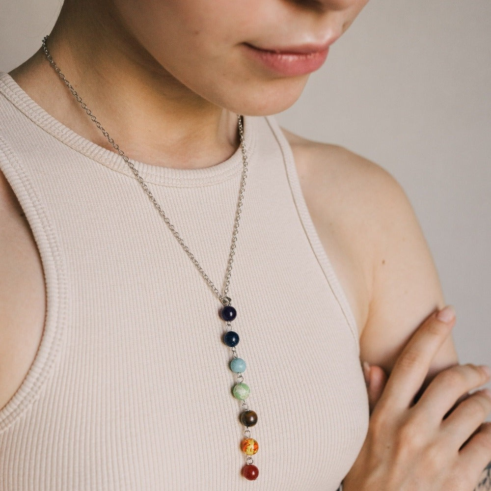 Reiki 7 Chakra Beaded Necklace