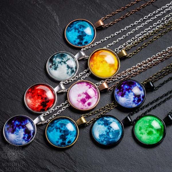 Glowing Full Moon Necklace