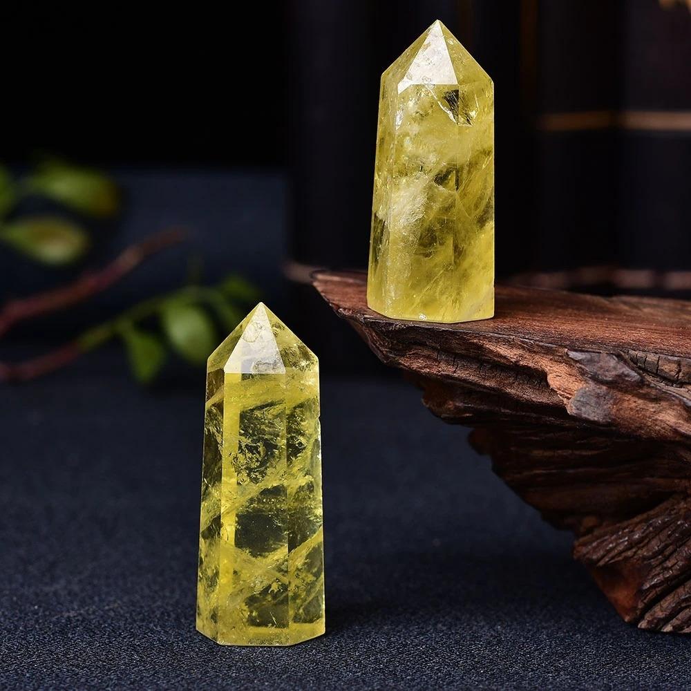 Yellow Citrine Quartz Crystal Wand