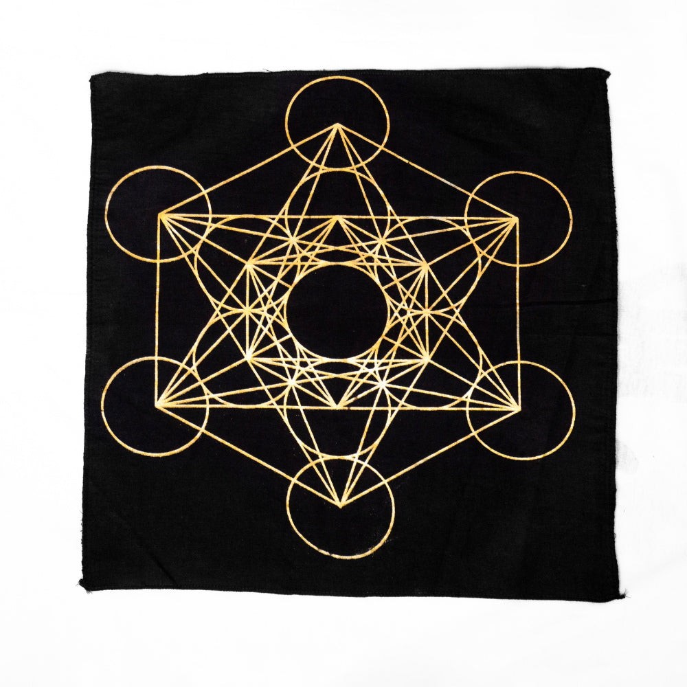 Metatron Crystal Grid Cloth Mat