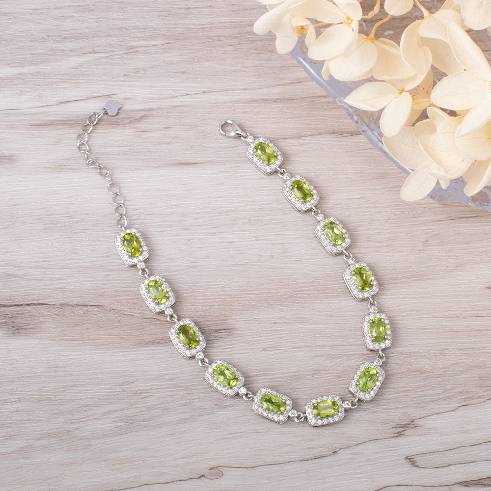 Peridot stone bracelet Clearance