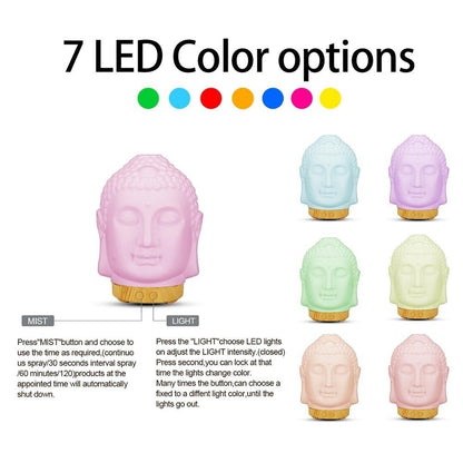 Buddha Essential Oil Diffuser with led color options