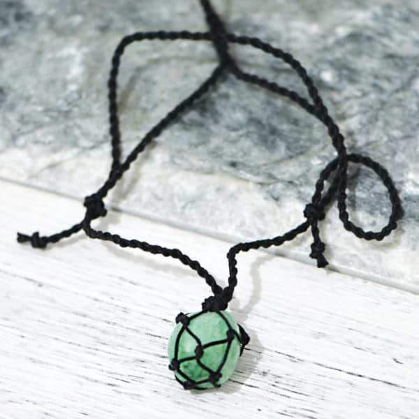Crystal Green Aventurine Money Necklace