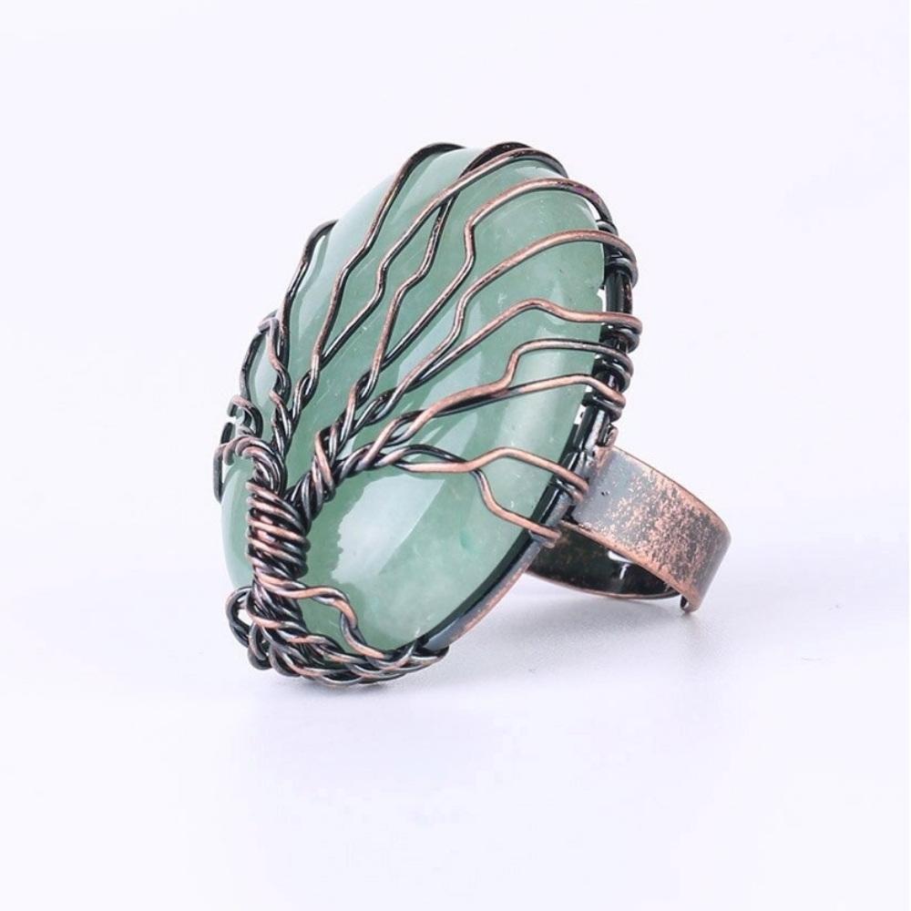 Stone Look Tree Rings Artisanal Stone Tree Ring – MindfulSouls