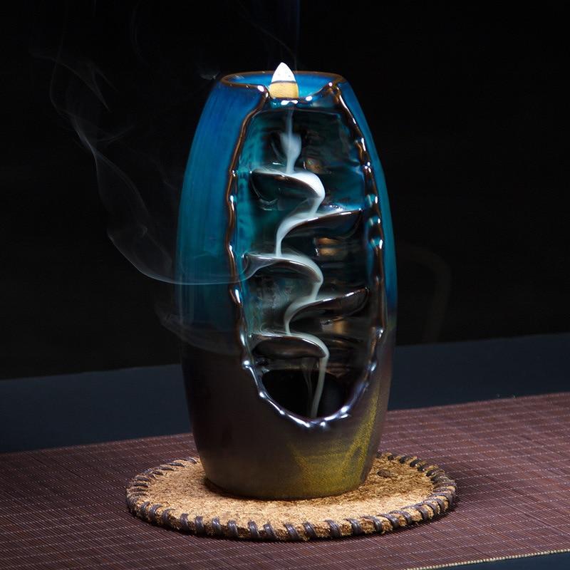 Ceramic Backflow Incense Burner Waterfall – MindfulSouls