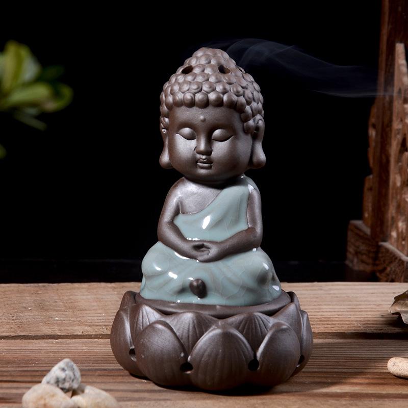 Lotus Buddha Incense Burner