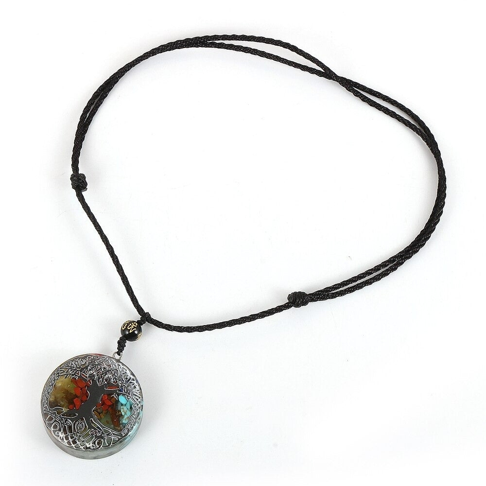 Spiritual Balance Orgone Pendant Silver