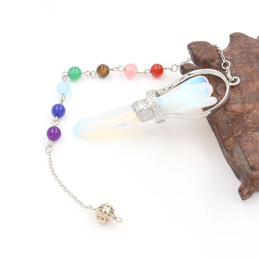 Crystal Gemstone Angel Divination Pendulum