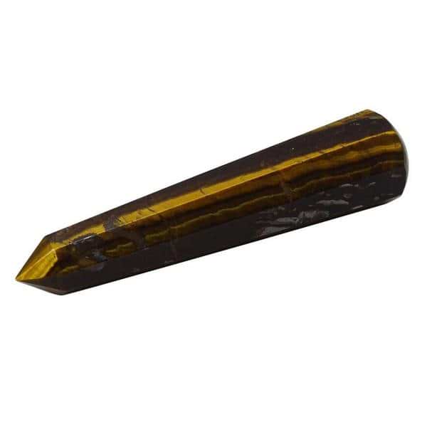 Natural Tiger's Eye Crystal Wand