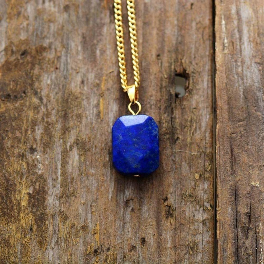 Elegant Lapis Lazuli Crystal Necklace