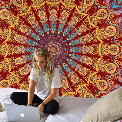 Wondrous Mandala Tapestry Decor