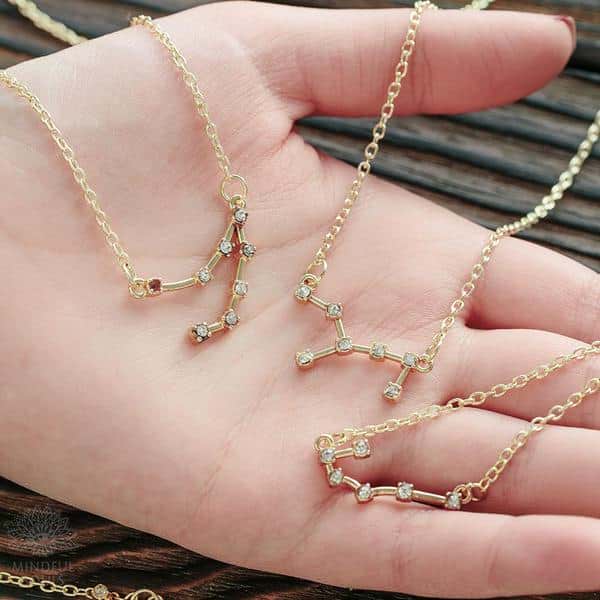 Anushka Sharma Golden Star Constellation Necklace – GIVA Jewellery