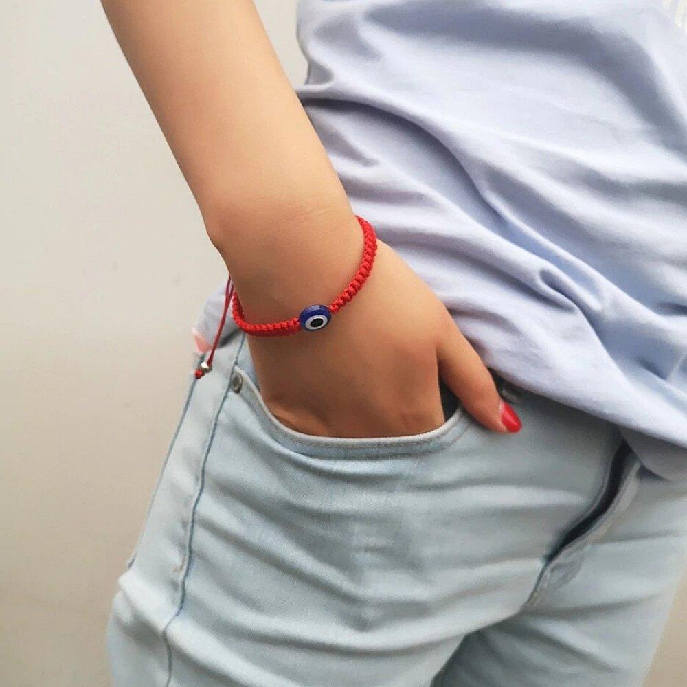 Jewel String Classic Red String Evil Eye Bracelet – MindfulSouls