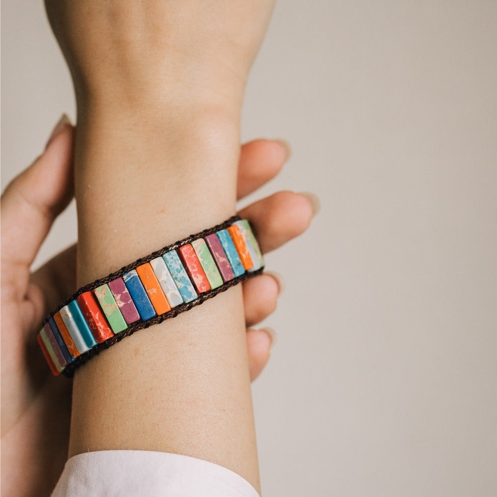 Handmade 7 Chakra Energy Stone Bracelet