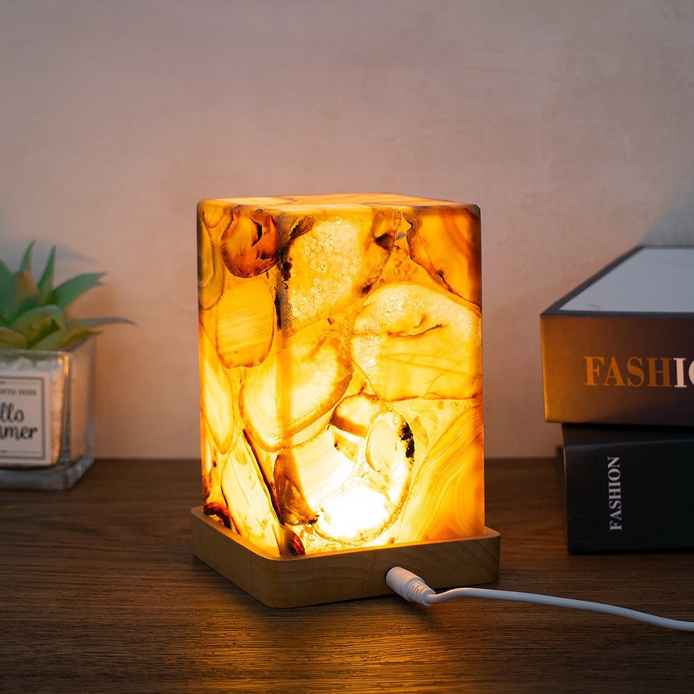 Luxury Agate Crystal Lamp