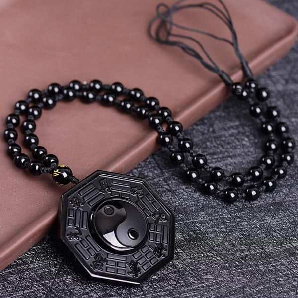 Obsidian Balance Necklace