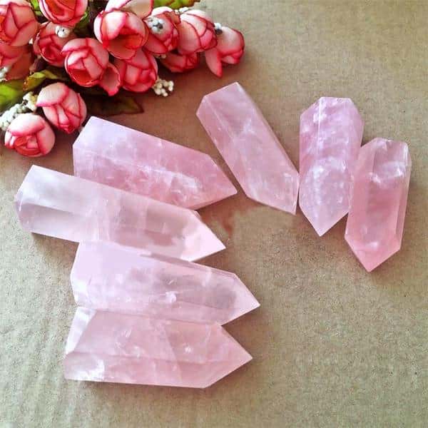 Rose Quartz Crystal Point