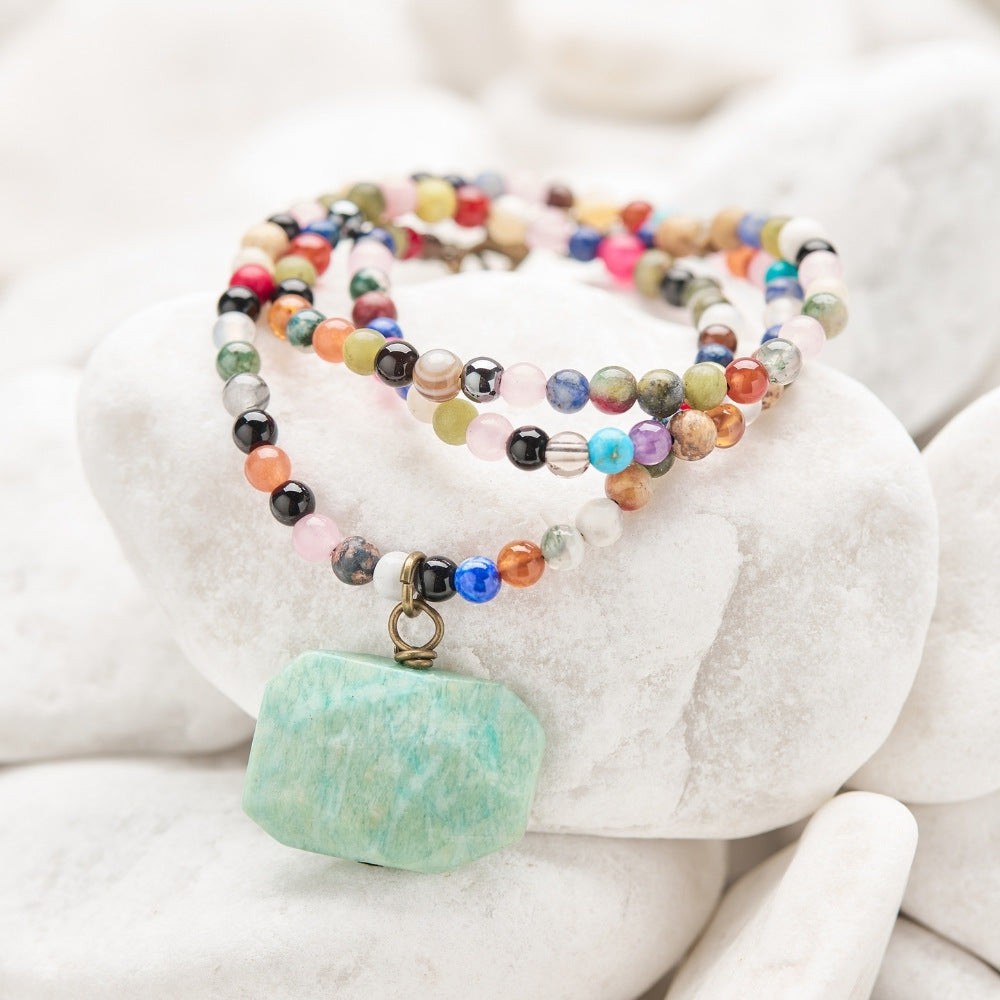 Amazonite Gemstone Choker Necklace