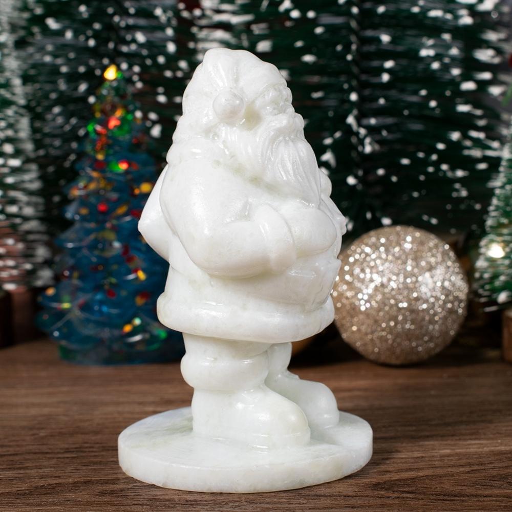 Natural Gemstone Santa Claus Figurine