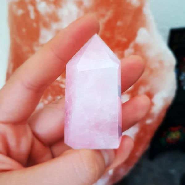 Rose Quartz Crystal Point