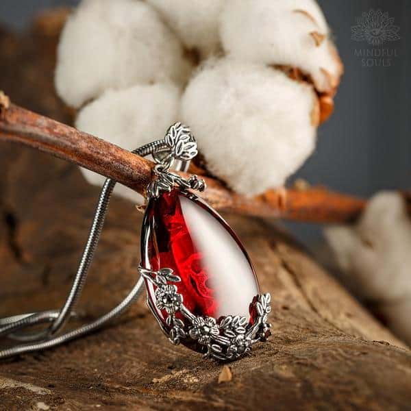Buy Philip Jones January (Garnet) Birthstone Necklace Created with  Zircondia® Crystals Online at desertcartINDIA