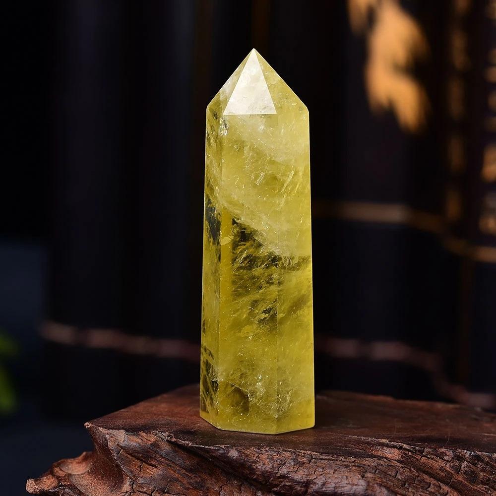 Yellow Citrine Quartz Crystal Wand