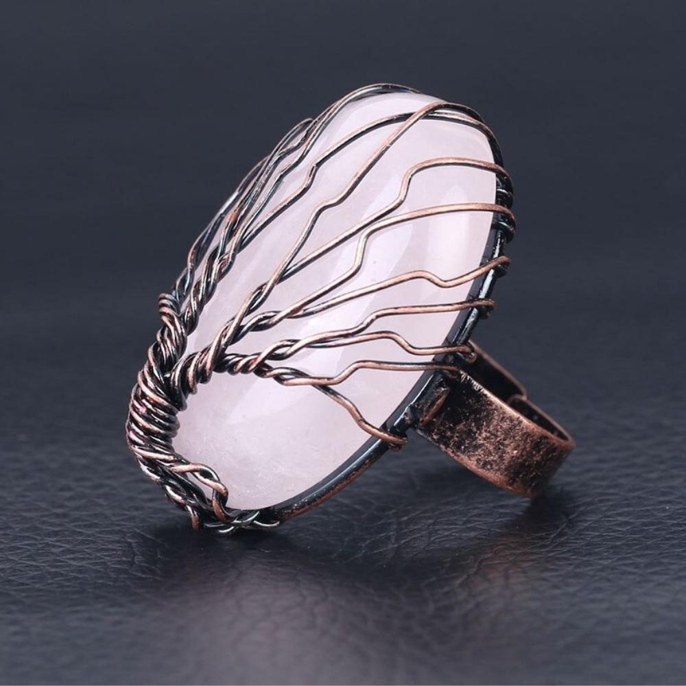 Stone Look Tree Rings Artisanal Stone Tree Ring – MindfulSouls