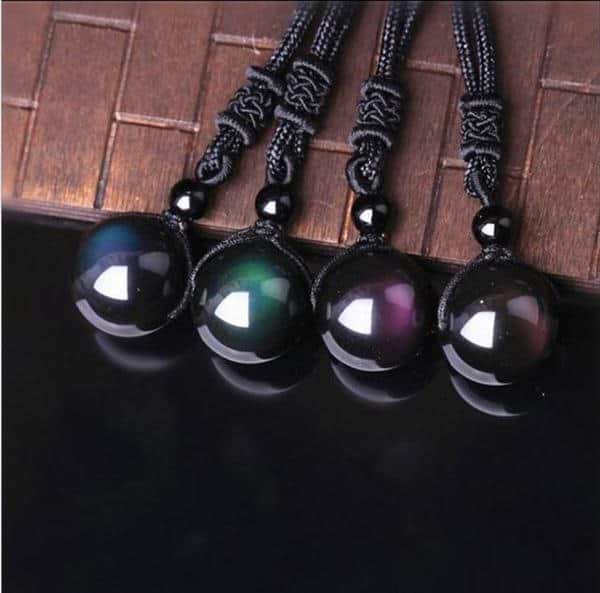 Obsidian truth deals necklace