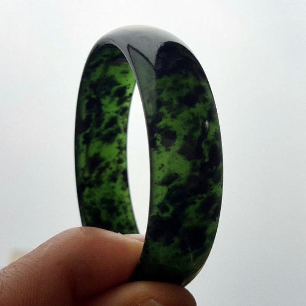 Women's Green Jade Bangle Bracelet – IDREAMMART