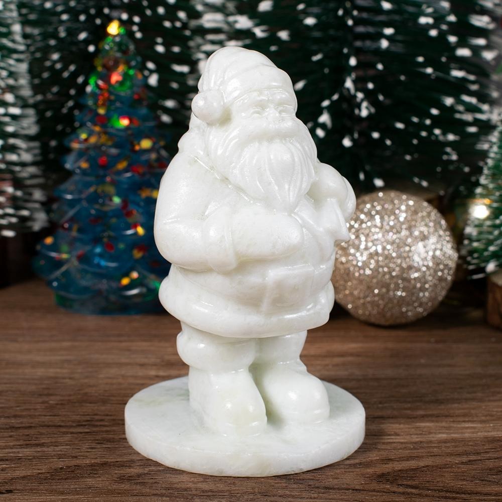 Natural Gemstone Santa Claus Figurine