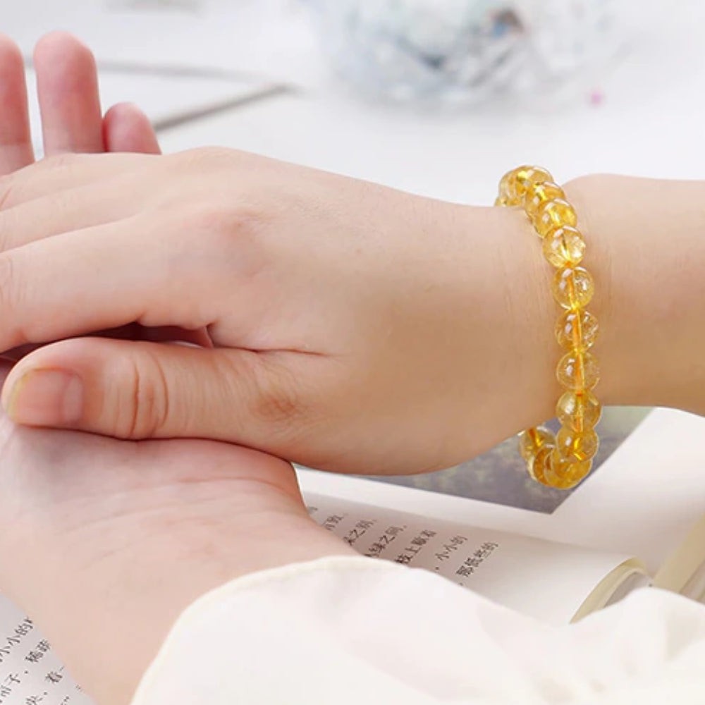 Citrine Bead Bracelet