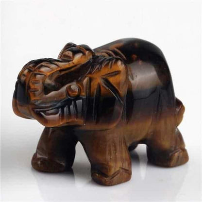 Reiki Elephant Crystal Figurines