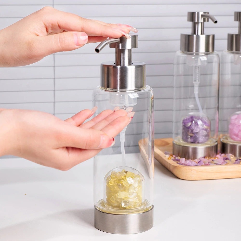 Shampoo and Soap Crystal Bottle Dispenser