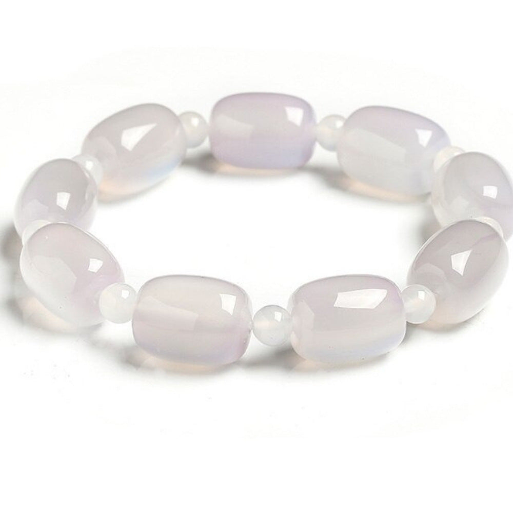 White Agate Gentle Natural Gemstone Bracelet