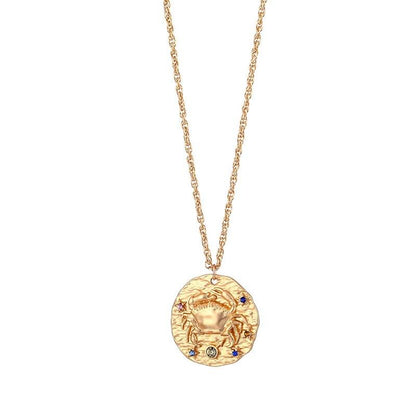 Medallion Zodiac Sign Necklace