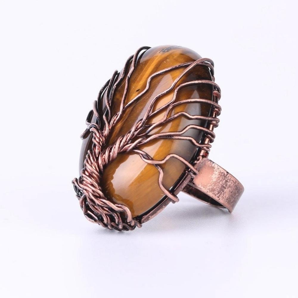 Stone Look Tree Rings Artisanal Stone Tree Ring – MindfulSouls