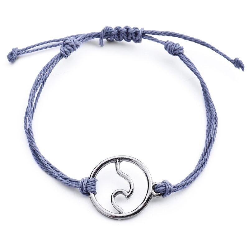 Handmade Ocean Wave Bracelet Dark Blue