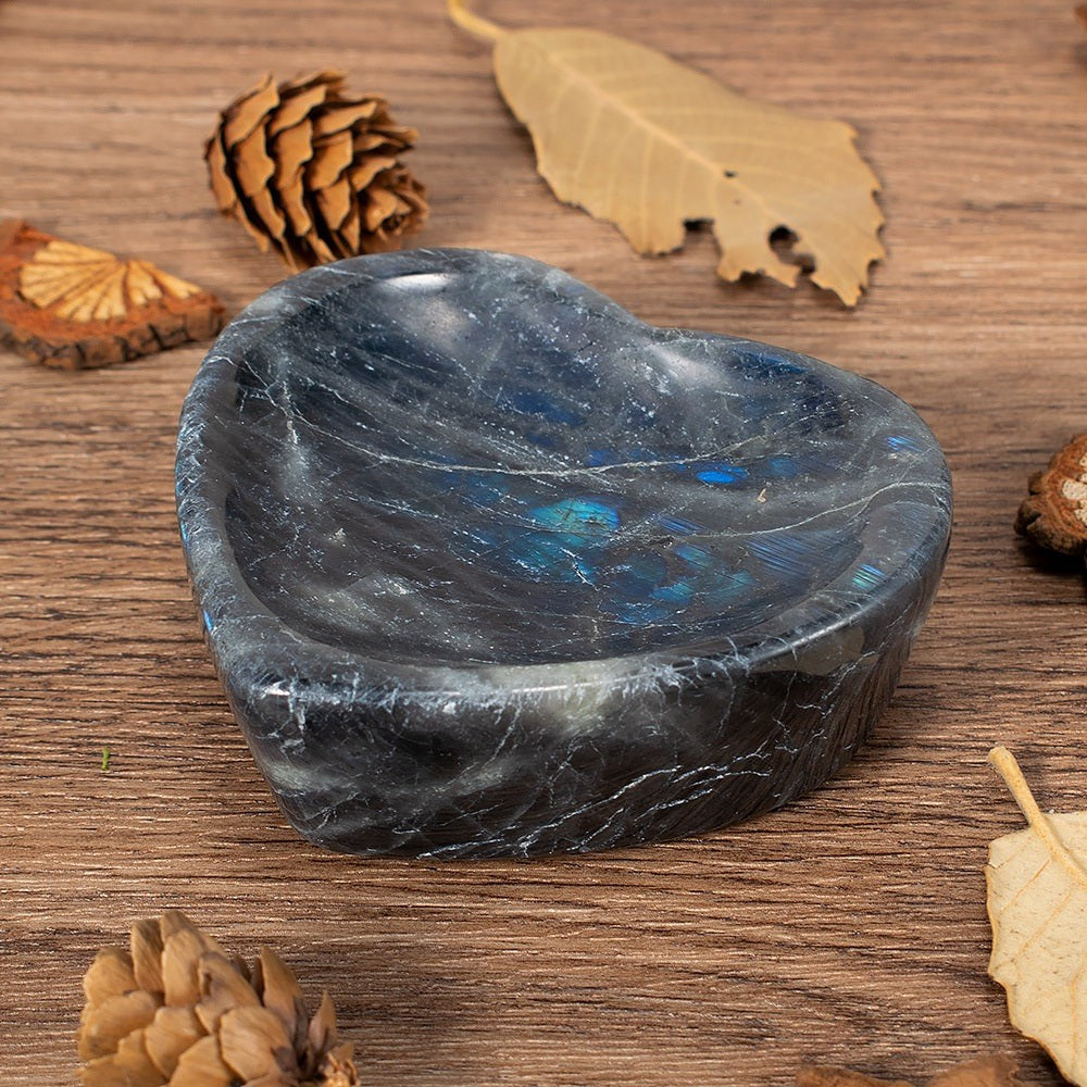 Labradorite Heart Crystal Bowl