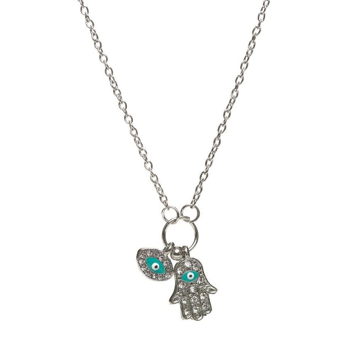 Hamsa Hand Evil Eye Necklace