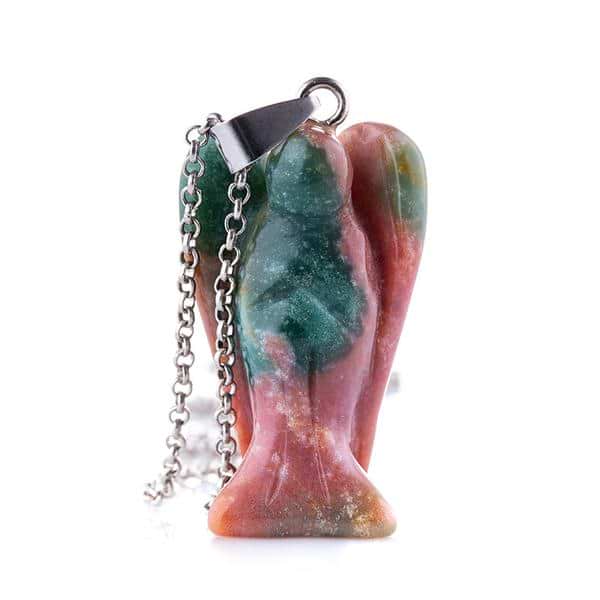 Angel on sale stone necklace