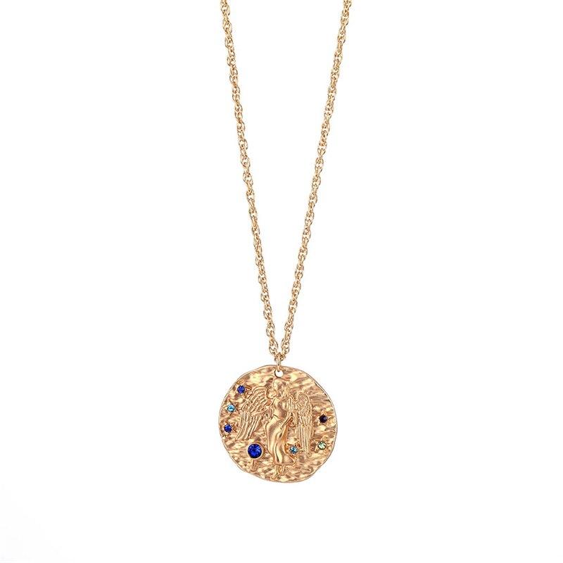 Medallion Zodiac Sign Necklace