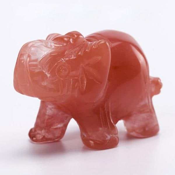 Reiki Elephant Crystal Figurines