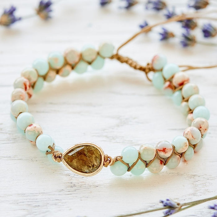 Amethyst Raindrop Bracelet