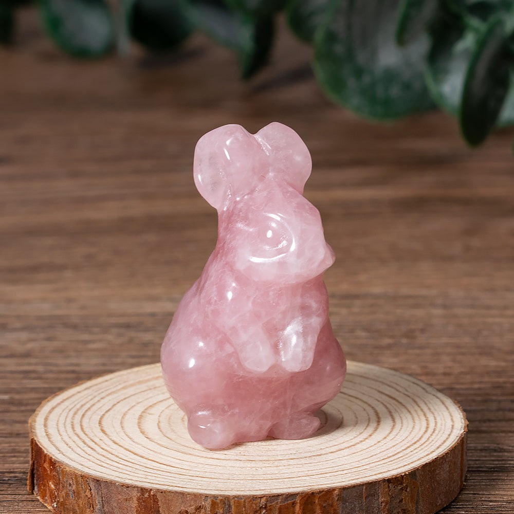 Charming Easter Bunny Crystal Figurine