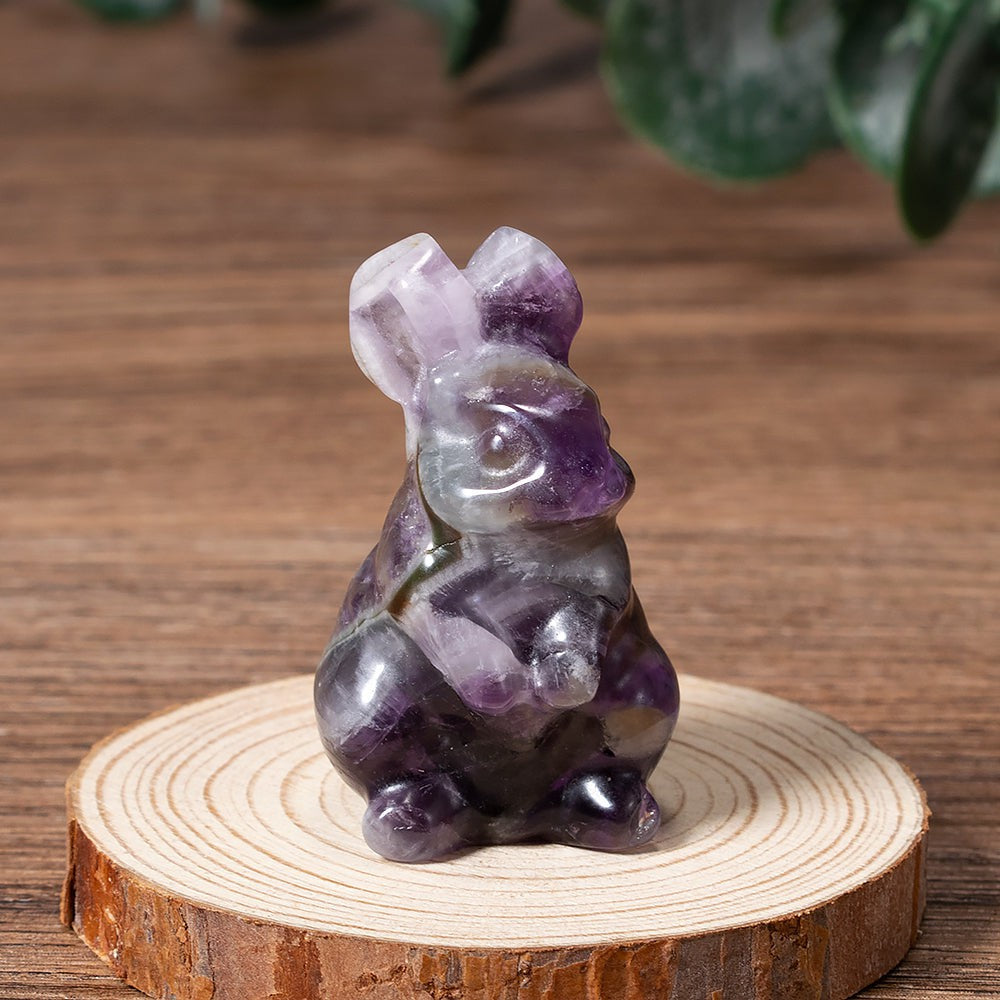 Charming Easter Bunny Crystal Figurine
