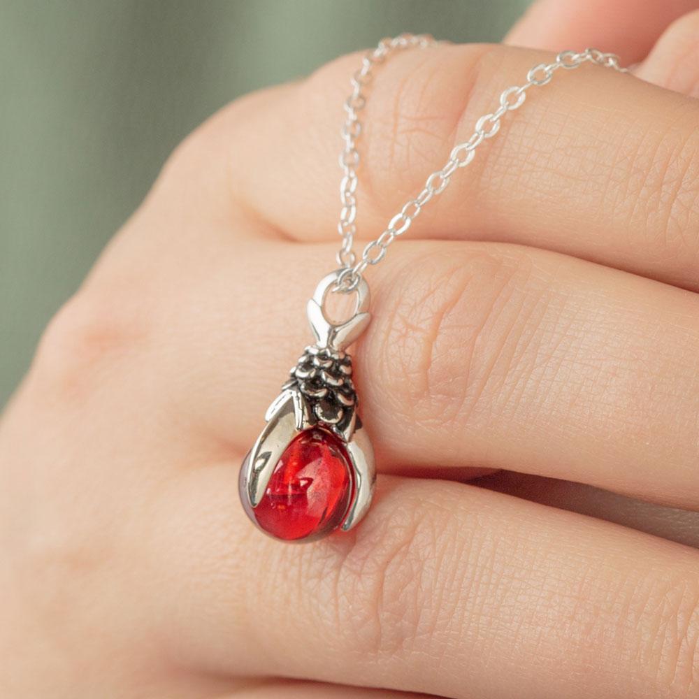 Red Rebeka Necklace | Rebekajewelry
