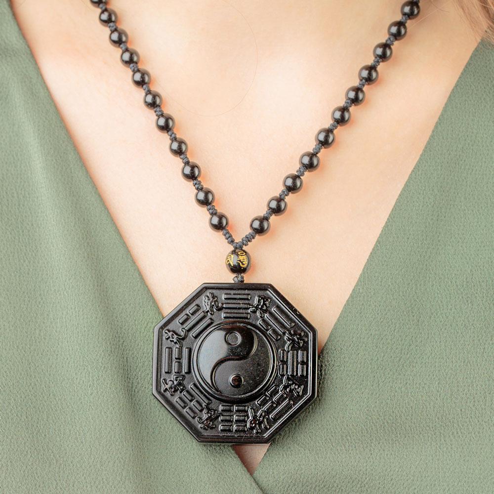 Obsidian Balance Necklace